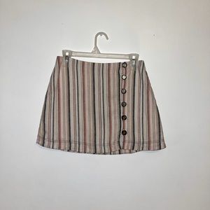 Linen Button Up Skirt